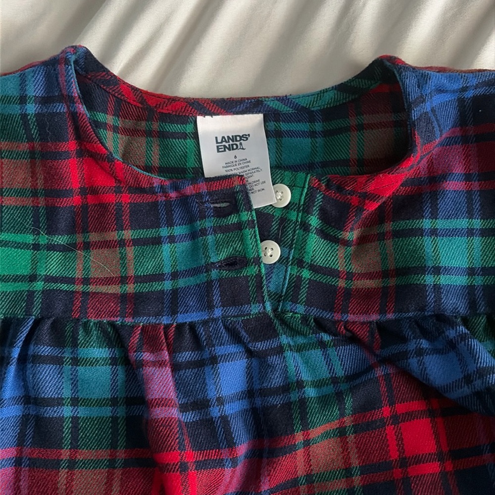 Lands end girls flannel nightgown